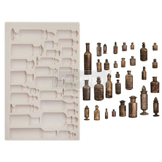 Decor Moulds - redesign - Apothecary Bottles (Finnabair)- 5"x8"x8mm