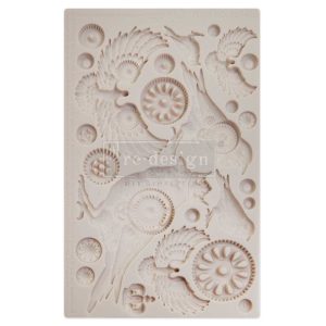 Decor Moulds - redesign - Clockwork Sparrows (Finnabair) - 5"x8"x8mm