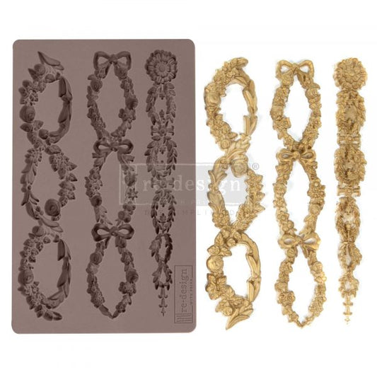 Decor Moulds - redesign - Floral Chain  - 5"x8"x8mm