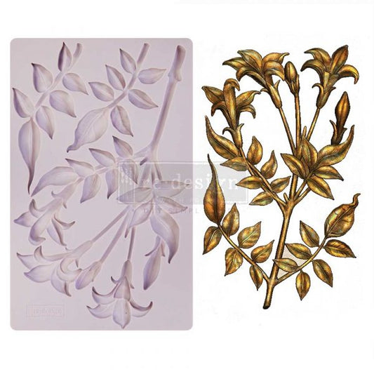 Decor Moulds - redesign - Lily Flowers- 5"x8"x8mm