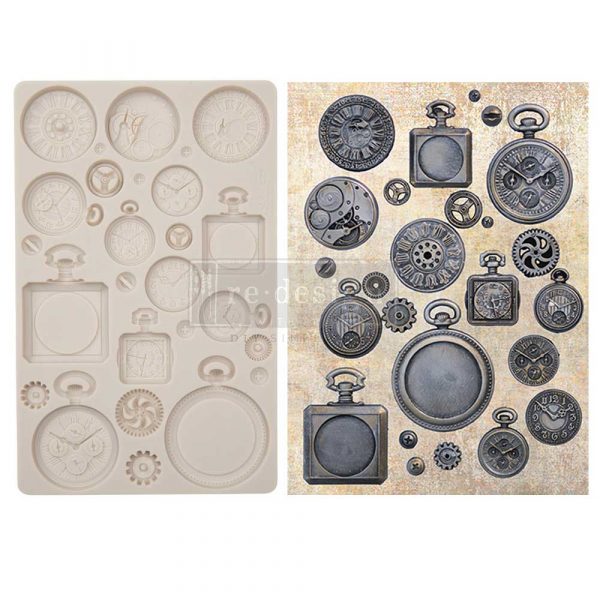 Decor Moulds - redesign - Pocket Watches (Finnabair) - 5"x8"x8mm