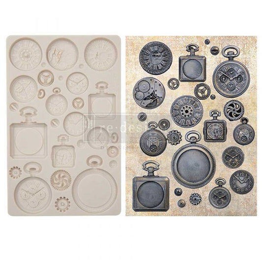 Decor Moulds - redesign - Pocket Watches (Finnabair) - 5"x8"x8mm