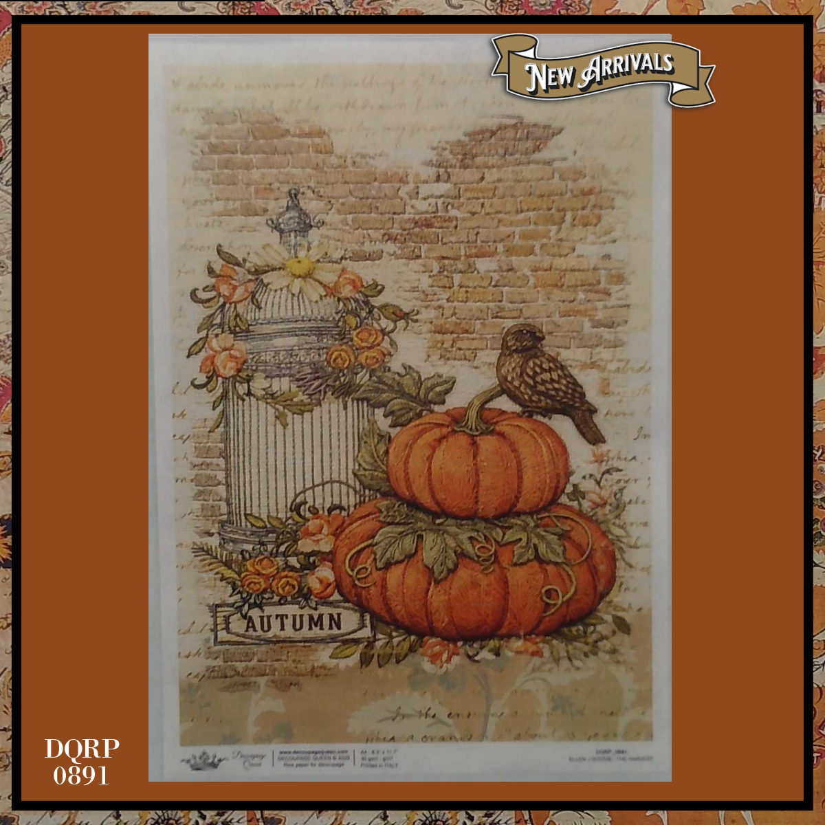 Decoupage Paper - DQ - DQRP0891 - The Harvest-Harvest Field - Rice Paper