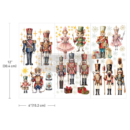 Transfers - Redesign - Mini 6" x 12"- Nutcracker Christmas