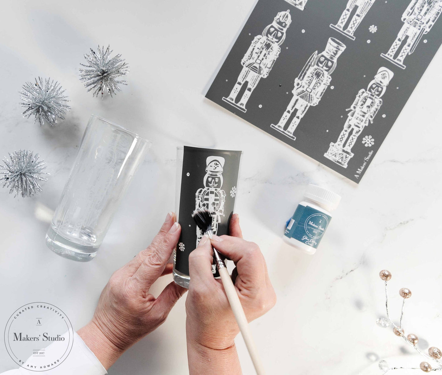 Stencils - A Makers Studio - Nutcracker Review - 8.5" x 11"