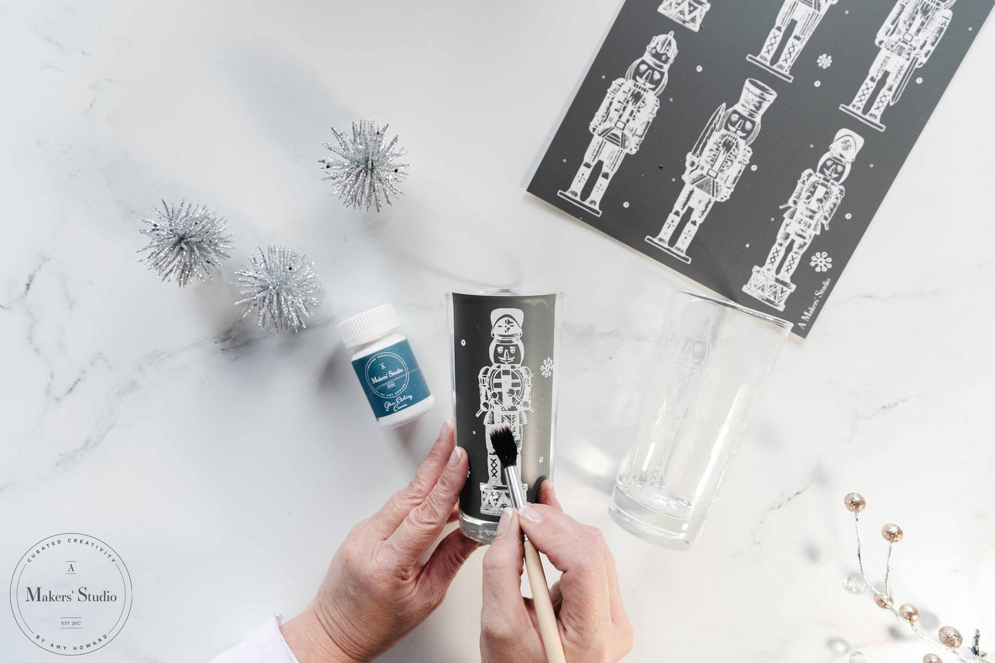 Stencils - A Makers Studio - Nutcracker Review - 8.5" x 11"