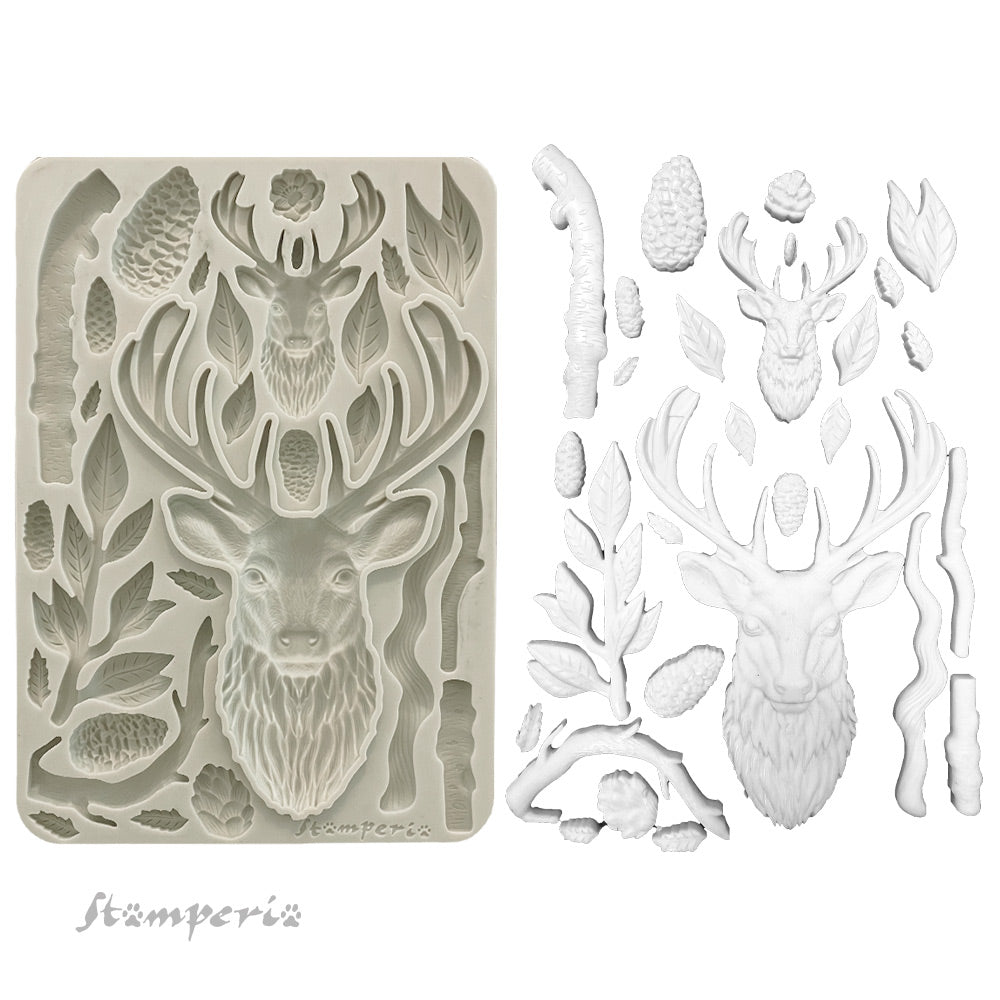 Moulds - Stamperia - A5 - KACMA542 - The Owl's House - Deer - Silicone