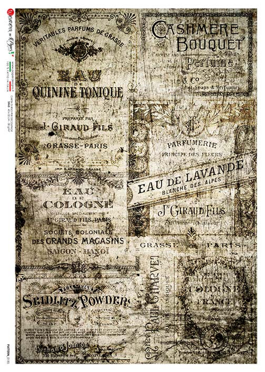 Decoupage Paper - Paper Design - A4 - Pattern0185 - Rice Paper