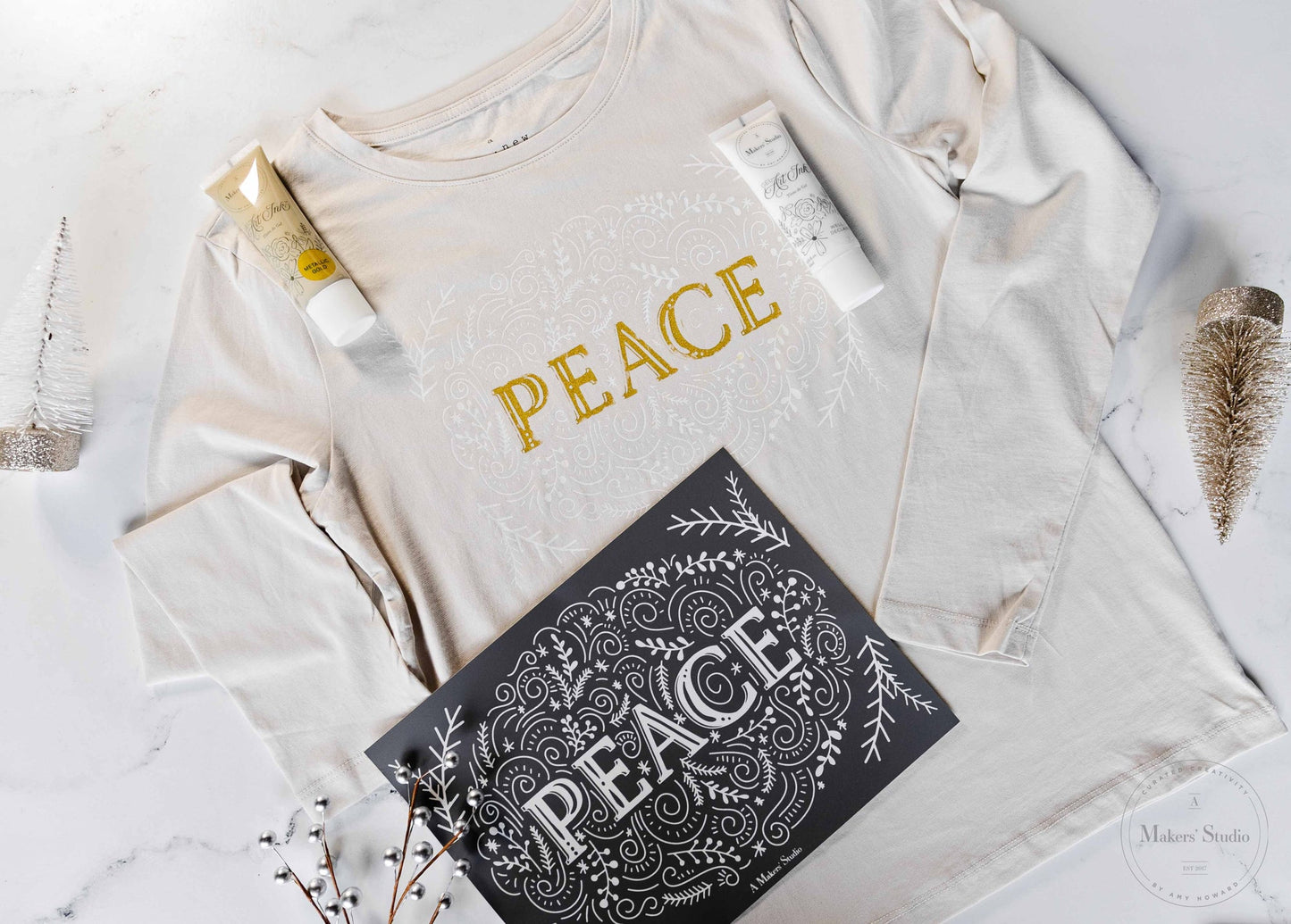 Stencils - A Makers Studio - Peace to All - 8.5" x 11"