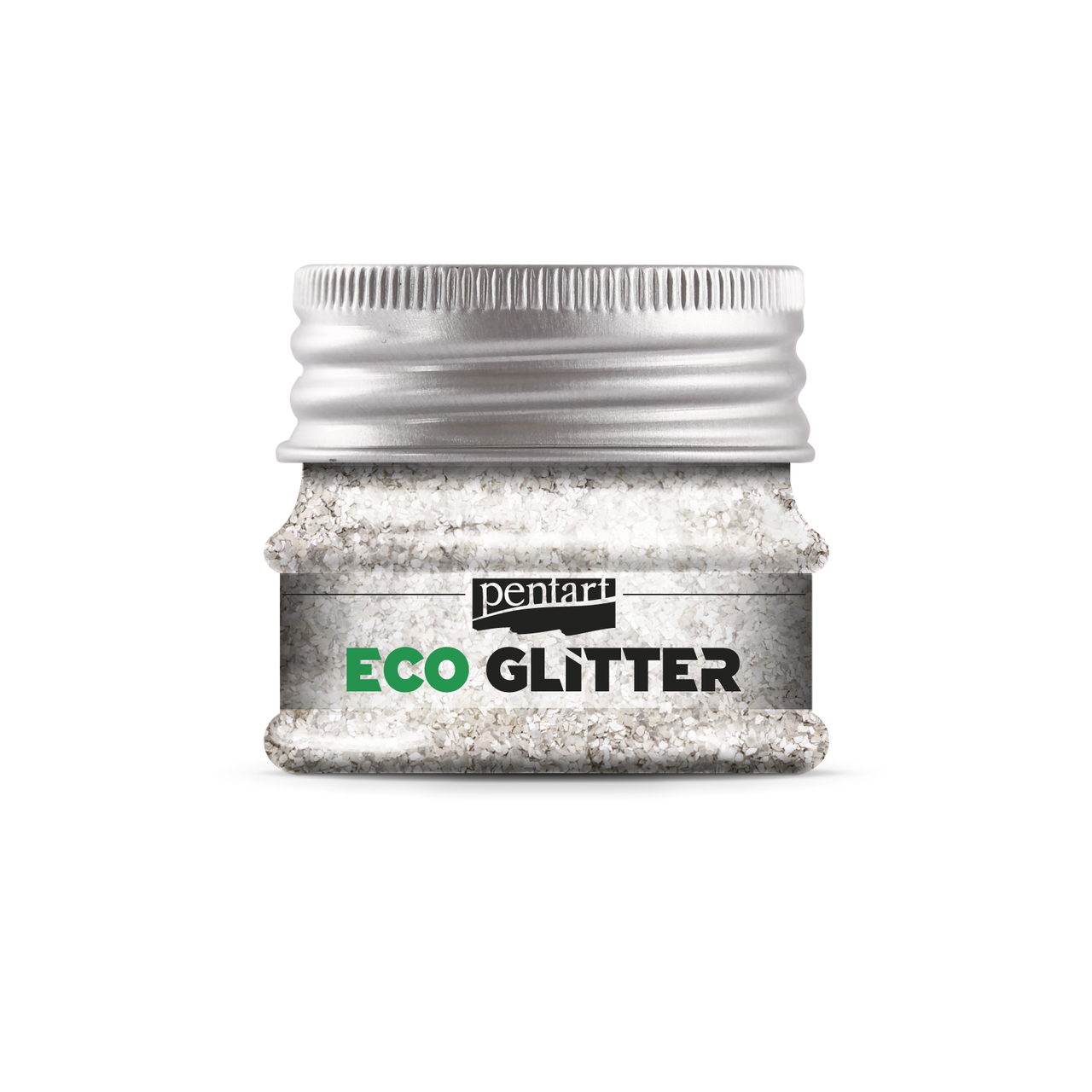 Pentart - Eco Glitter - Silver - Coarse - 15g