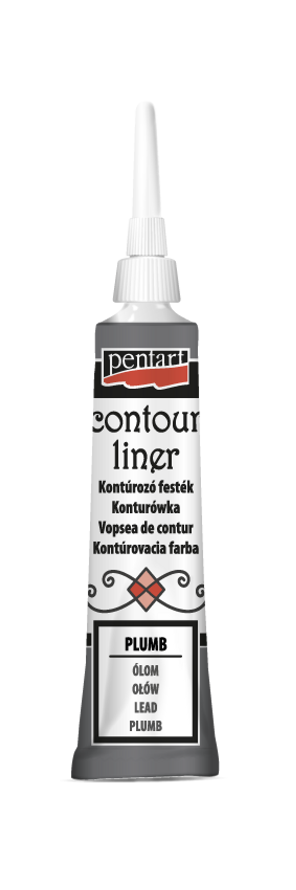 Pentart - Contour Liner - Lead - 20ml