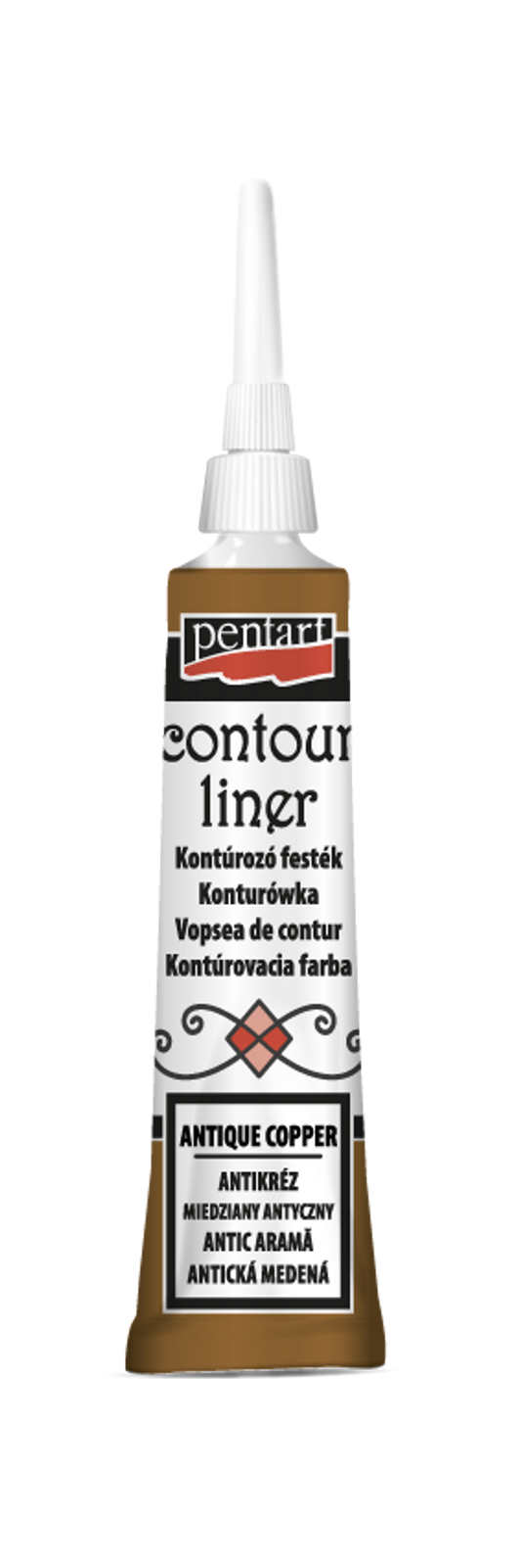 Pentart - Contour Liner - Antique Copper - 20ml