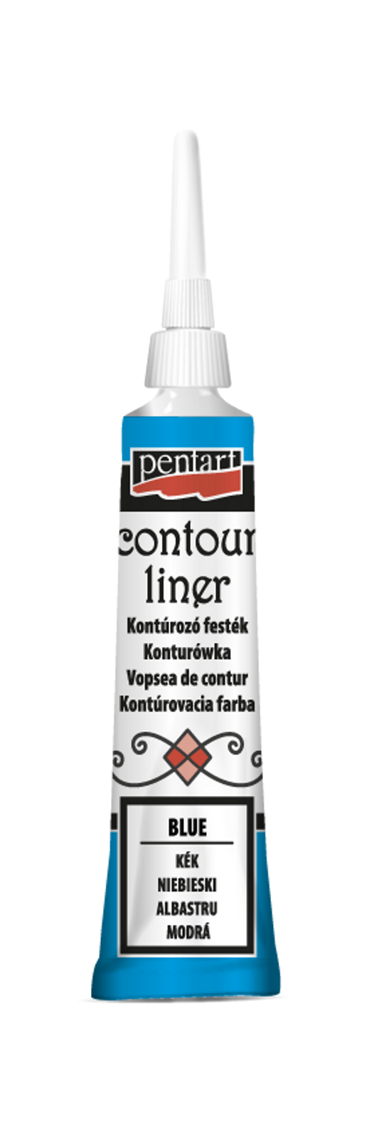 Pentart - Contour Liner - Blue - 20ml