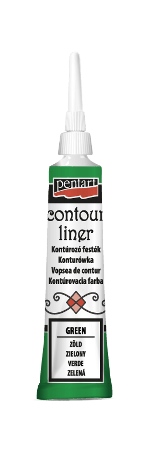 Pentart - Contour Liner - Green - 20ml