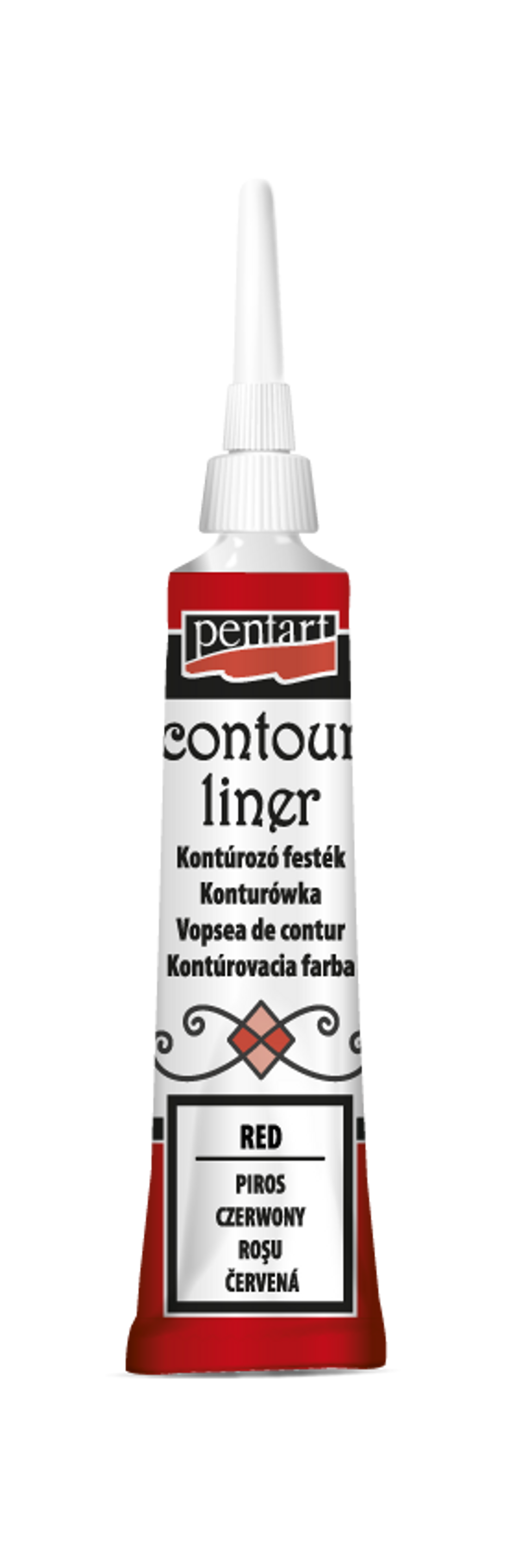 Pentart - Contour Liner - Red - 20ml