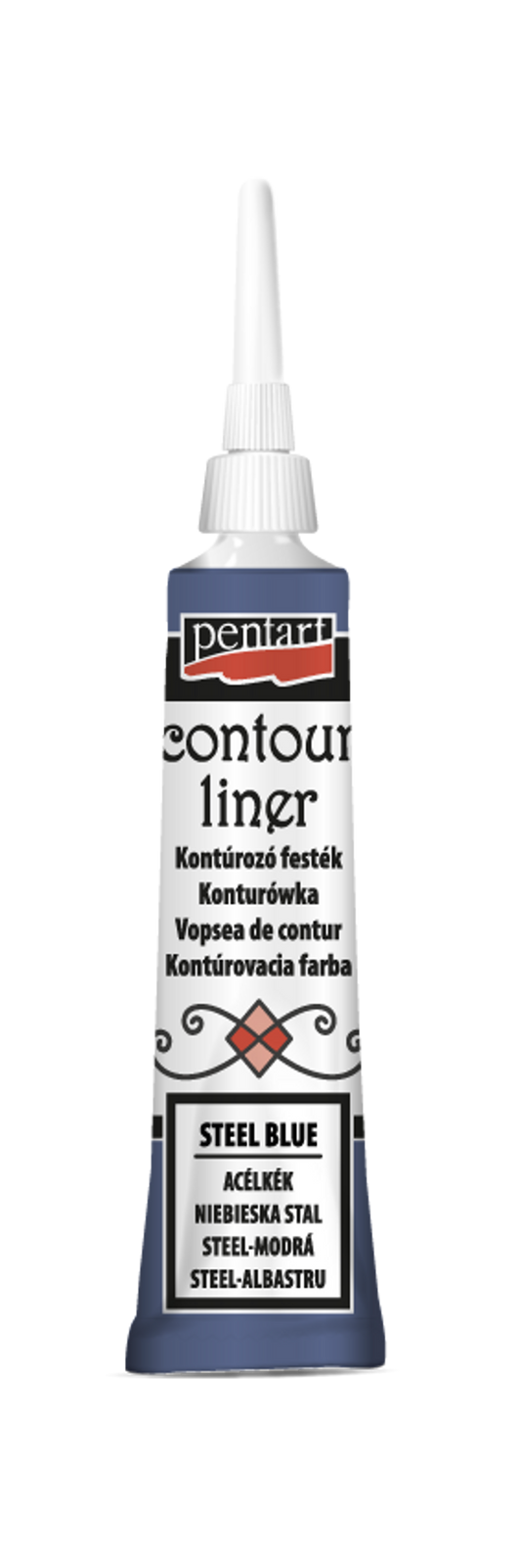 Pentart - Contour Liner - Steel Blue - 20ml