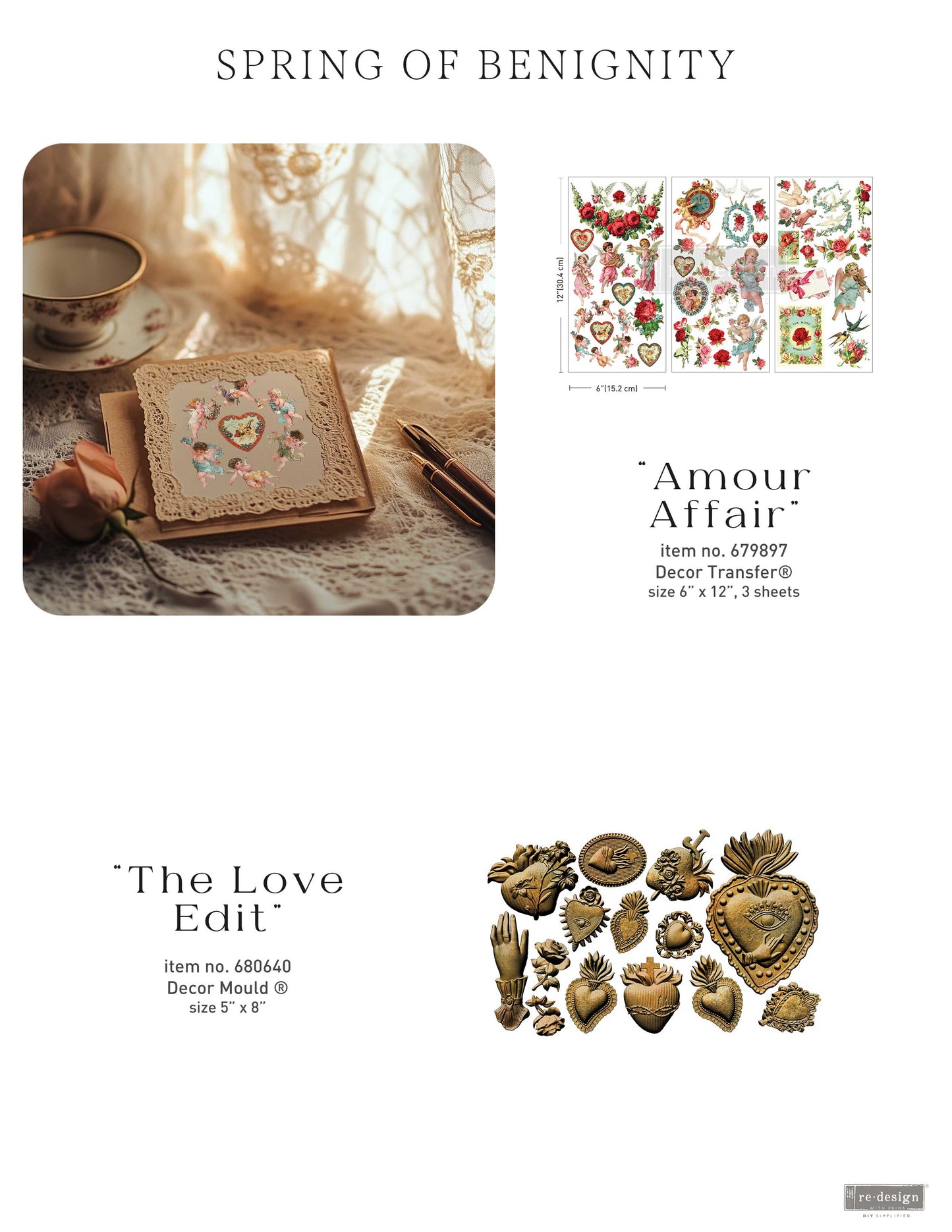 Transfers - Redesign - Mini 6" x 12"- Amour Affair