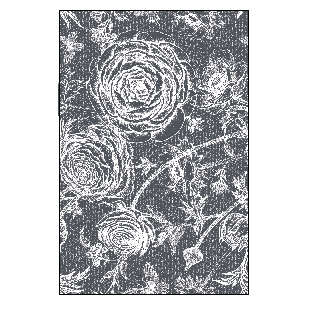 Stencils - A Makers Studio - Roses - 12" x 18"