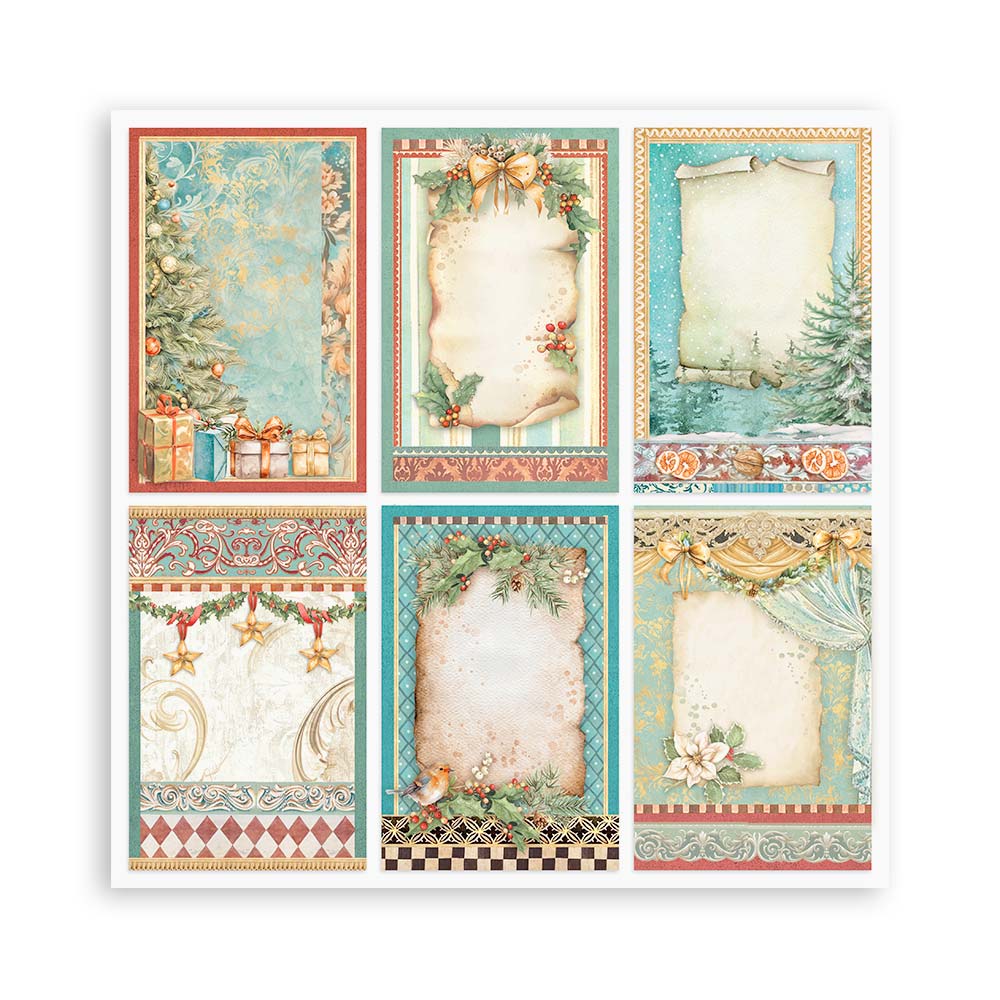 Scrapbook Paper - Stamperia - SBB1015 - 12x12 - Double Face Single Sheet - The Nutcracker 6 cards