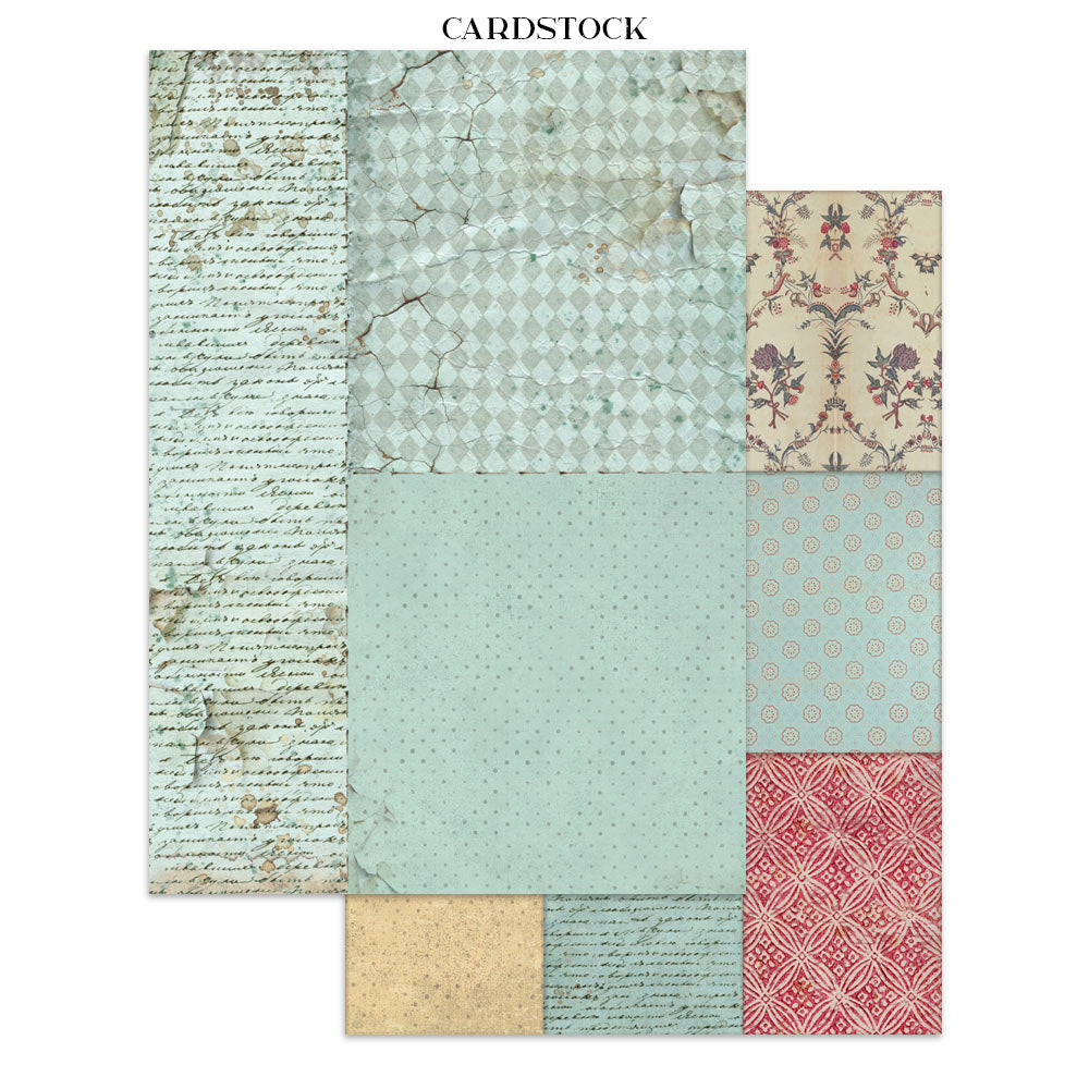 Scrapbook Paper - Stamperia - SBJK03 - Junk Journal - Alice in Christmas