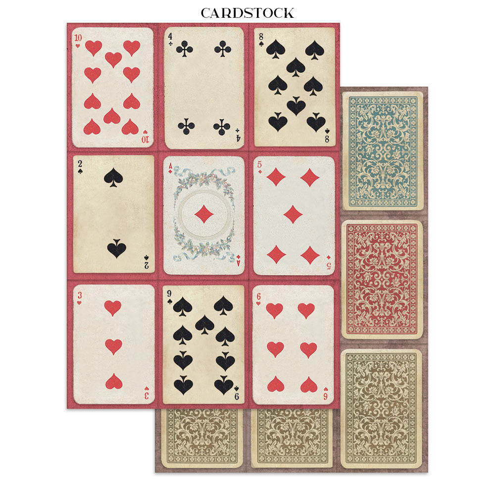 Scrapbook Paper - Stamperia - SBJK03 - Junk Journal - Alice in Christmas