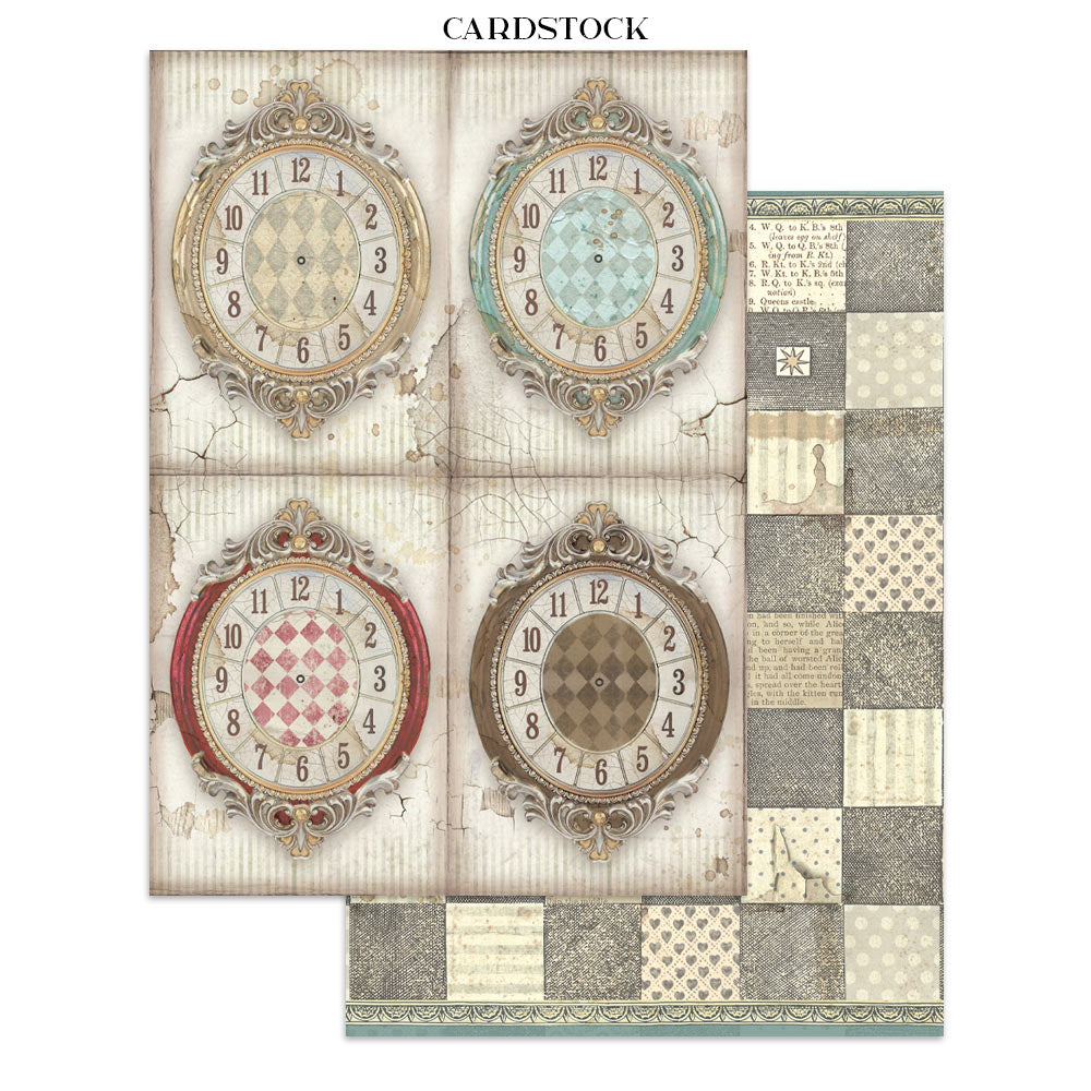 Scrapbook Paper - Stamperia - SBJK03 - Junk Journal - Alice in Christmas