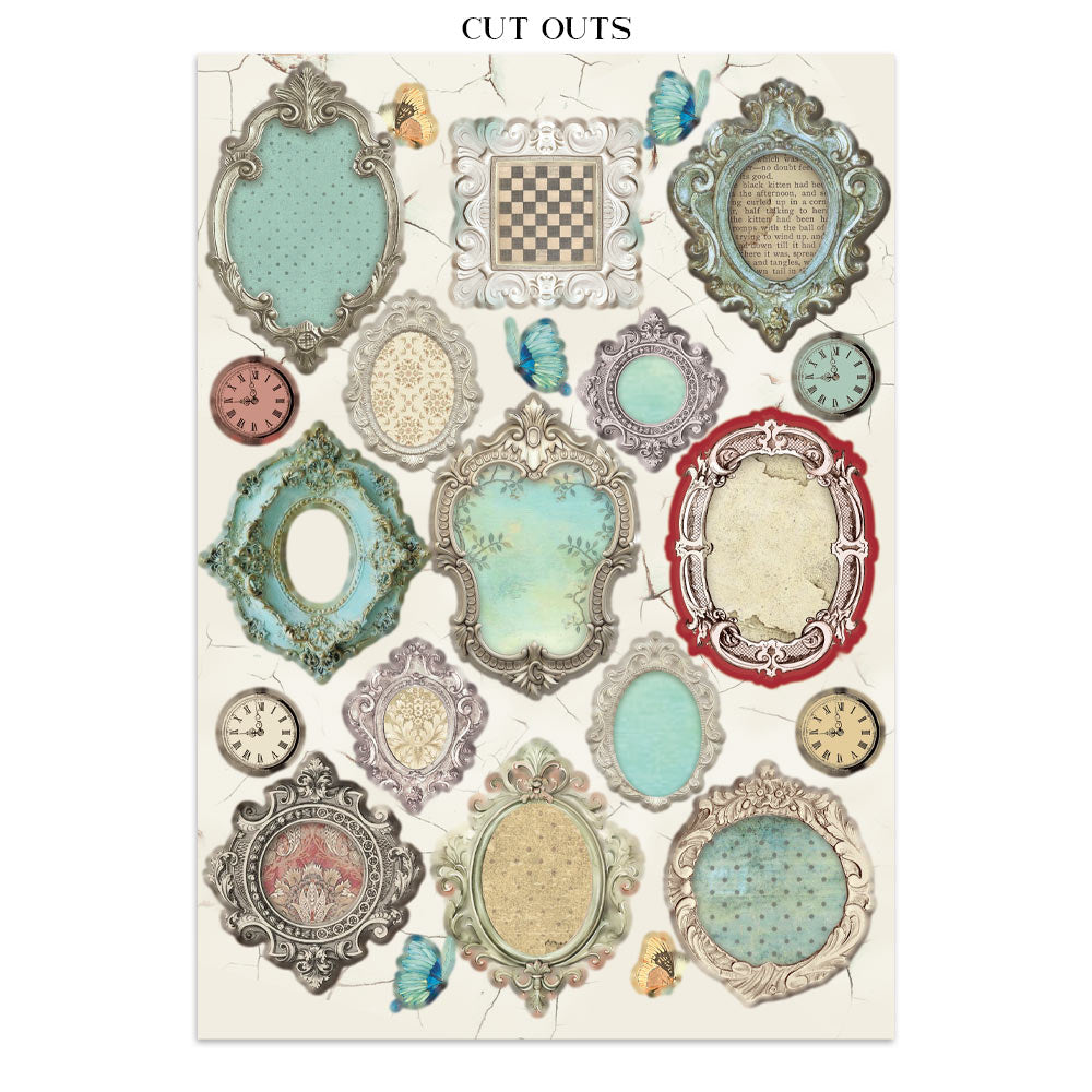Scrapbook Paper - Stamperia - SBJK03 - Junk Journal - Alice in Christmas