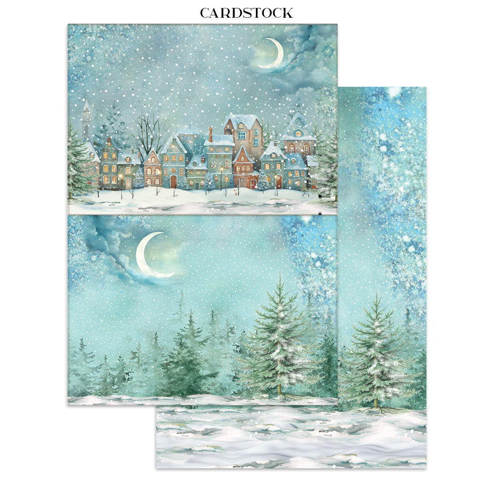 Scrapbook Paper - Stamperia - SBJK03 - Junk Journal - Alice in Christmas