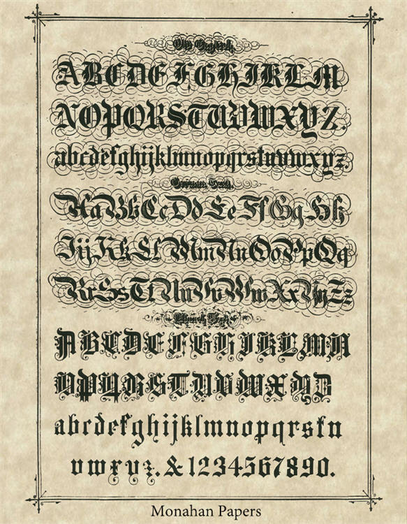 Decoupage Paper - Monahan Papers- SPS0137 Old English - 11x17