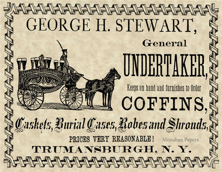 Decoupage Paper - Monahan Papers- SPS0716 - George Stewart Undertaker - 11X17