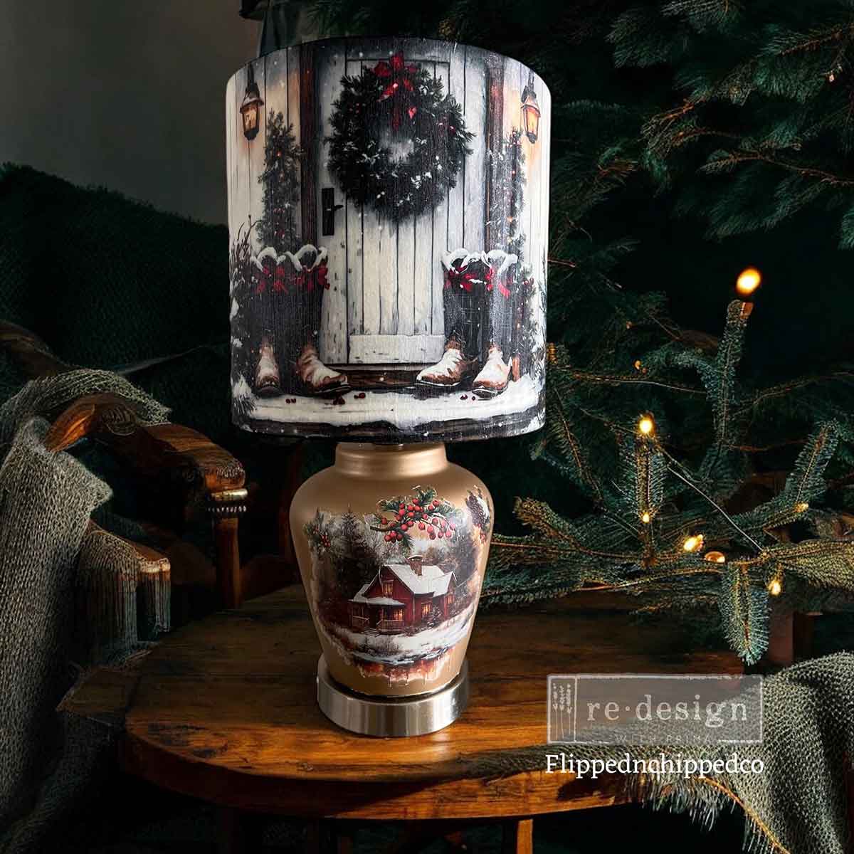 Decoupage Paper - Redesign - 11.7" x 16.5"(A3)-Set of 3 - Santa's Woodland Stroll