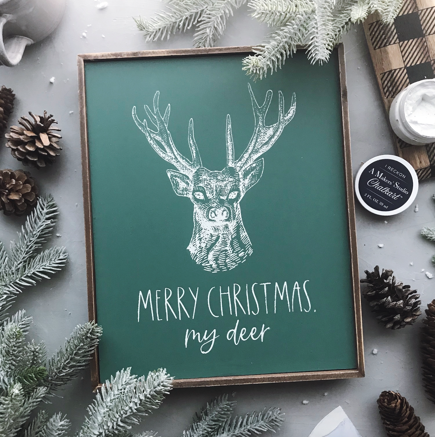 Stencils - A Makers Studio - My Deer - 8.5" x 11"