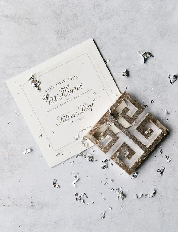 Amy Howard at Home - Finishes - Leaf - Silver - 6"x6" - 25 sheets