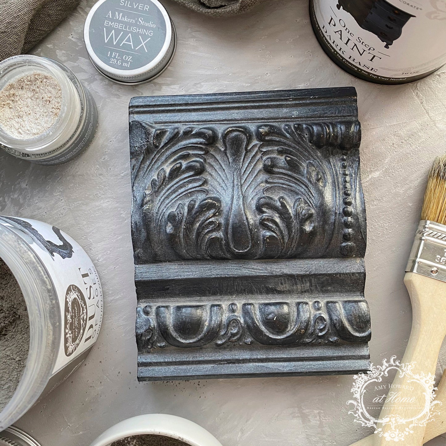Amy Howard at Home - Finishes - Wax - Embellishing Wax - Silver - 1 oz