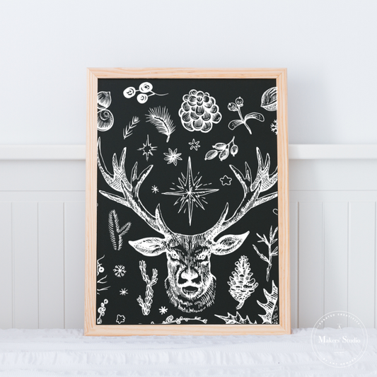 Stencils - A Makers Studio - Visions of Christmas  - 5.5" x 8.5"