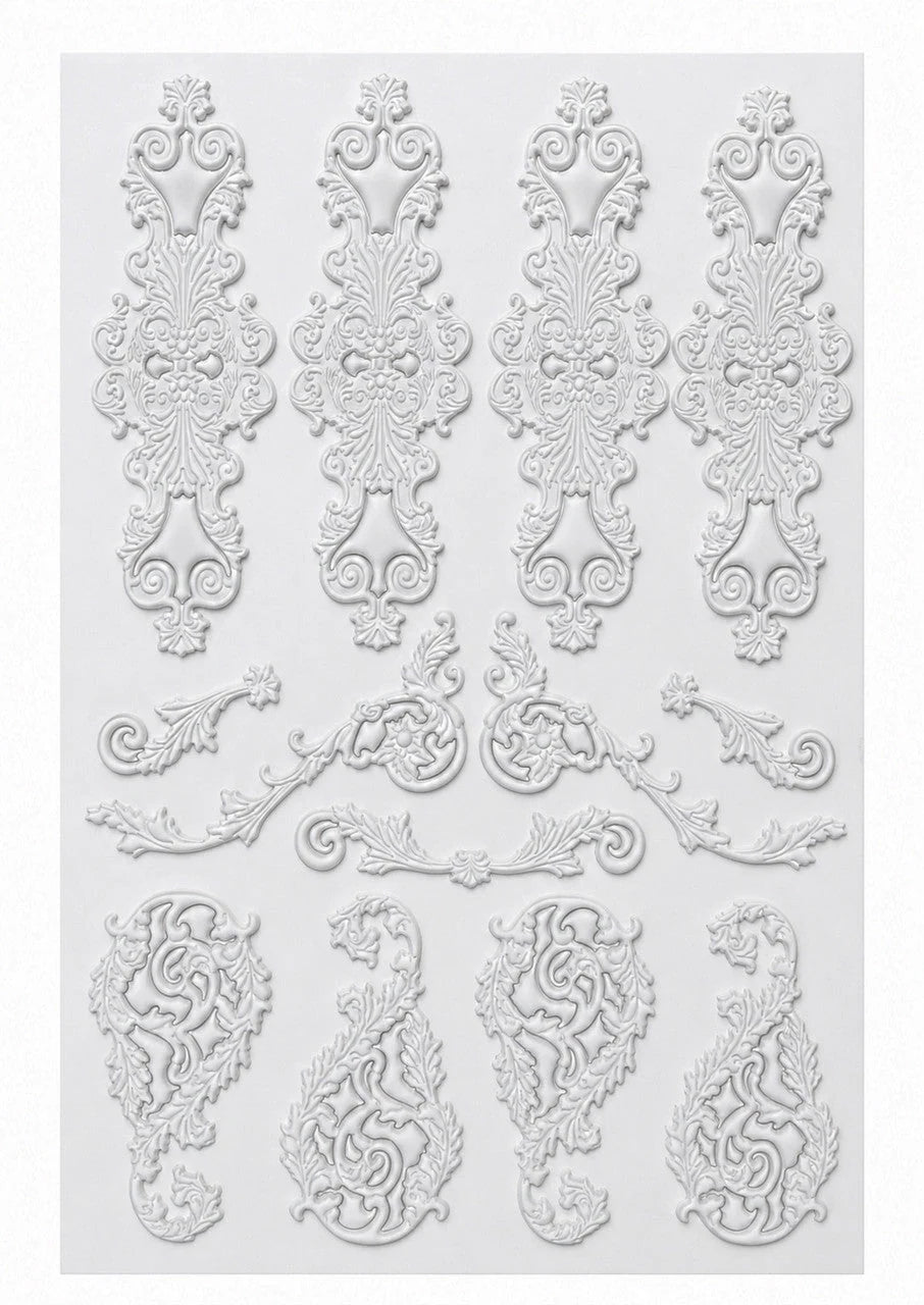 Decoupage Paper - LaBlanche - Sticker -Baroque Scrollwork Embellishment