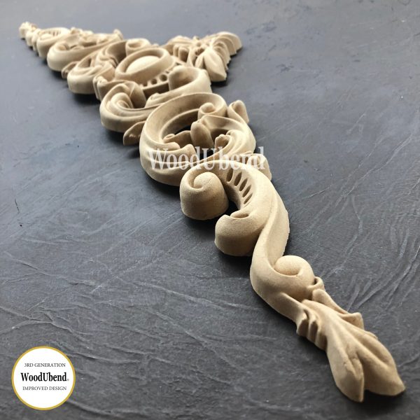 WooduBend Moulding - WUB1258 (Pack of 2) - Pediment - 24.02"x 5.51"
