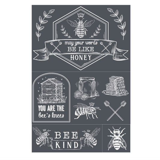 Stencils - A Makers Studio - Words Like Honey - 12" x 18"