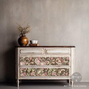 Decoupage Paper - redesign - 19"x30" - Floral Paisley - Tissue
