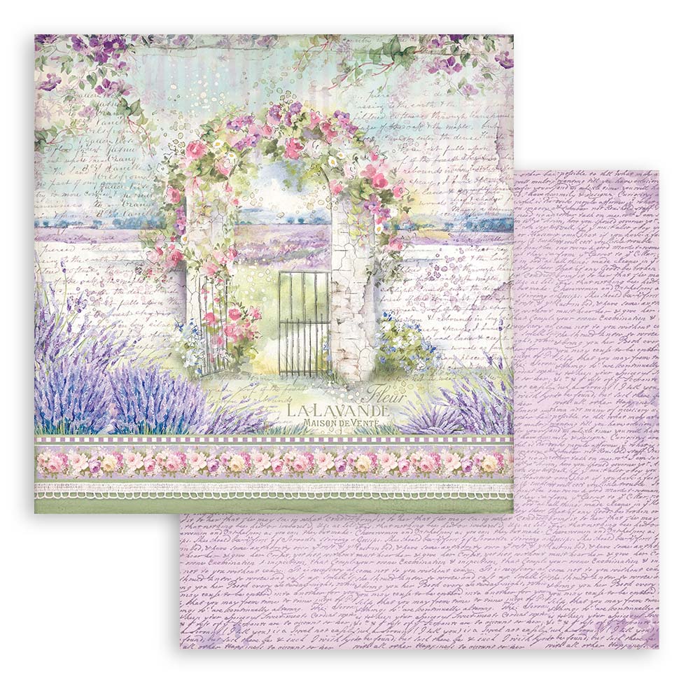 Scrapbook Paper - Stamperia - SBBL105 - 12X12 -Provence