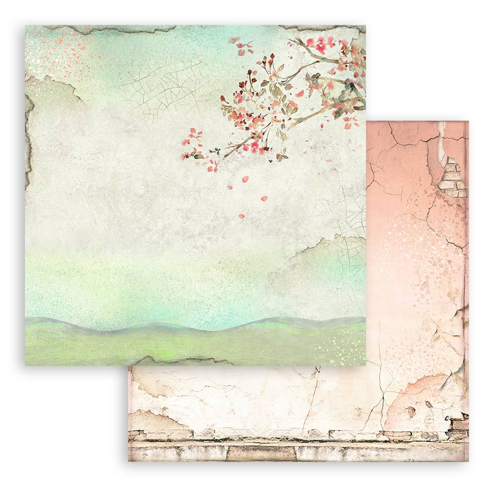 Scrapbook Paper - Stamperia - SBBS008 - 8x8 - 10sheet Pad - House of Roses