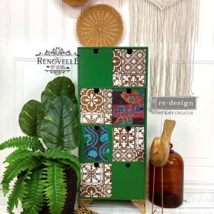 Stencils - Redesign - Coastal Tile - 9" x 13.5" - 16ml mylar