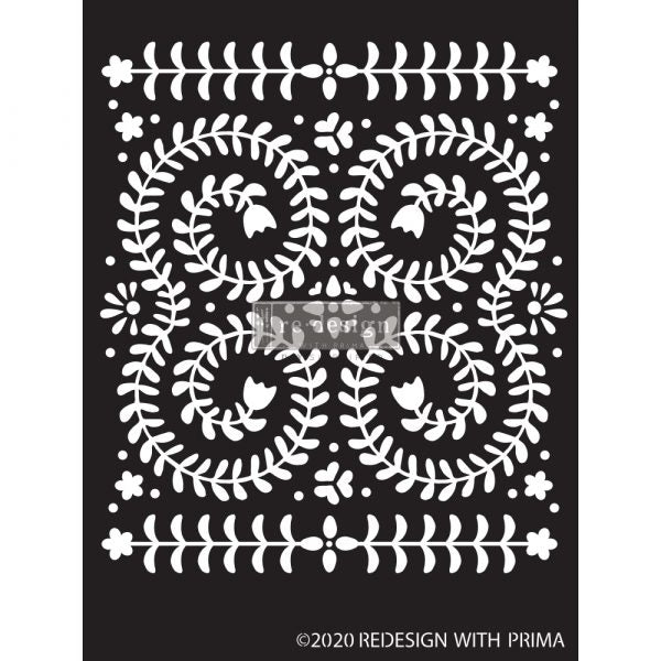 Stencils - Redesign - Elegant Vine - 9" x 13.5" - 16ml mylar