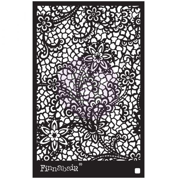 Stencils - Redesign - Floral Net - 6" x 9" - 16ml mylar