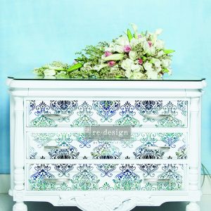 Stencils - Redesign - Flourish Emblem - 9" x 13.5" - 16ml mylar