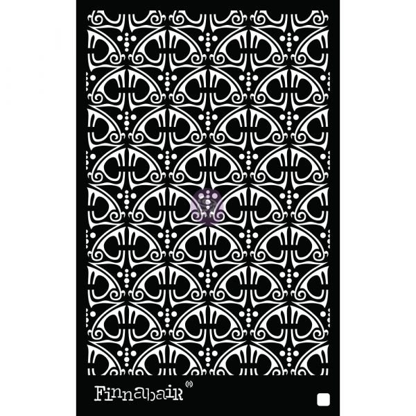 Stencils - Redesign - Swirly Floral - 6" x 9" - 16ml mylar