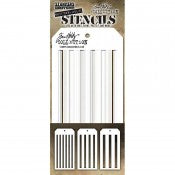 Stencils - Tim Holtz - THSM03 - Stripes (Shifter-Multi) 4-1/2"x 8-1/2"