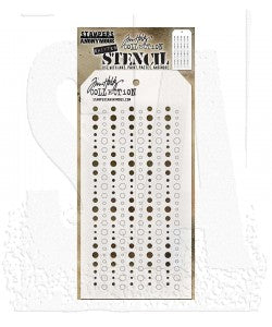 Stencils - Tim Holtz - THS136- Baubles (Shifter) 4-1/2"x 8-1/2"