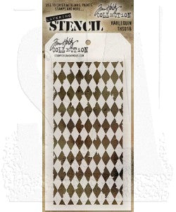 Stencils - Tim Holtz - THS016 - Harlequin 4-1/2"x 8-1/2"