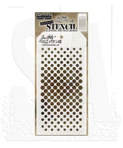 Stencils - Tim Holtz - THS118 - Gradient Dot 4-1/2"x 8-1/2"